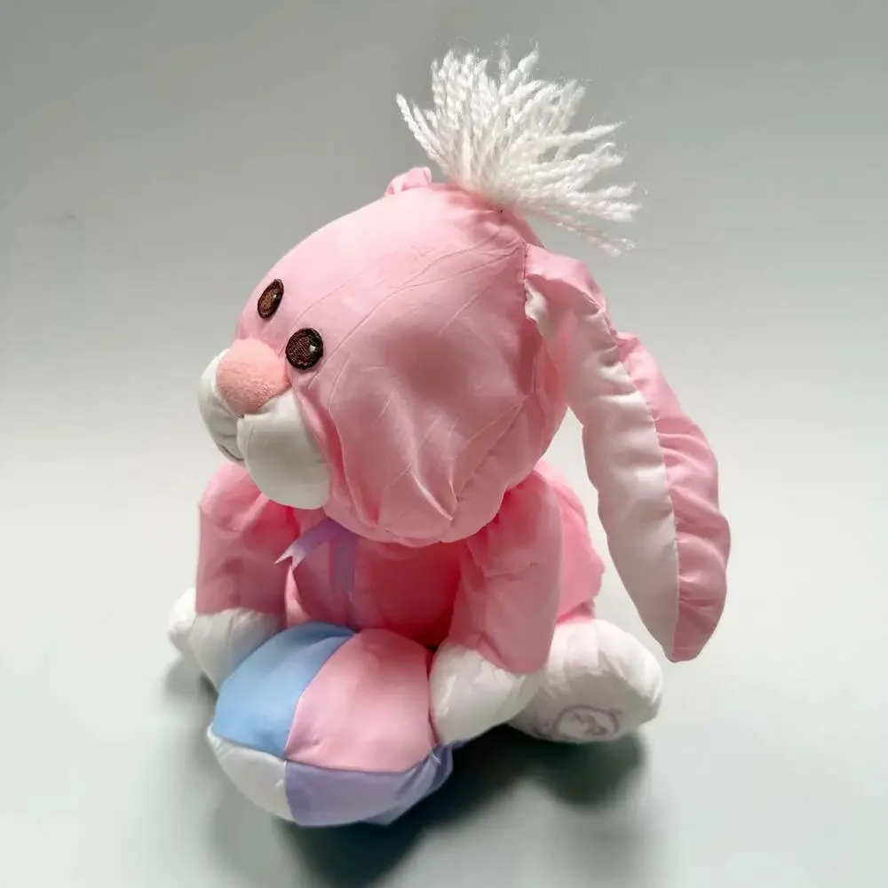 Vintage 1988 Fisher Price Puffalump Pink Bunny Rabbit Easter Egg Plush 8026 80s